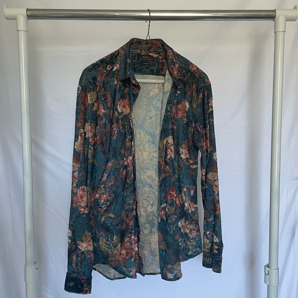 Floral Button Up